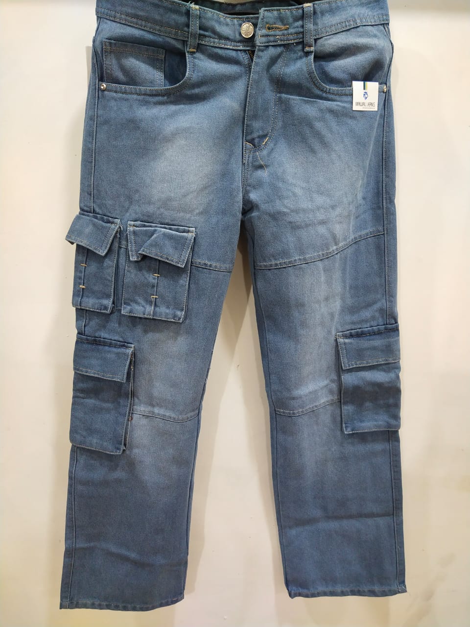 Blue colour straight jeans