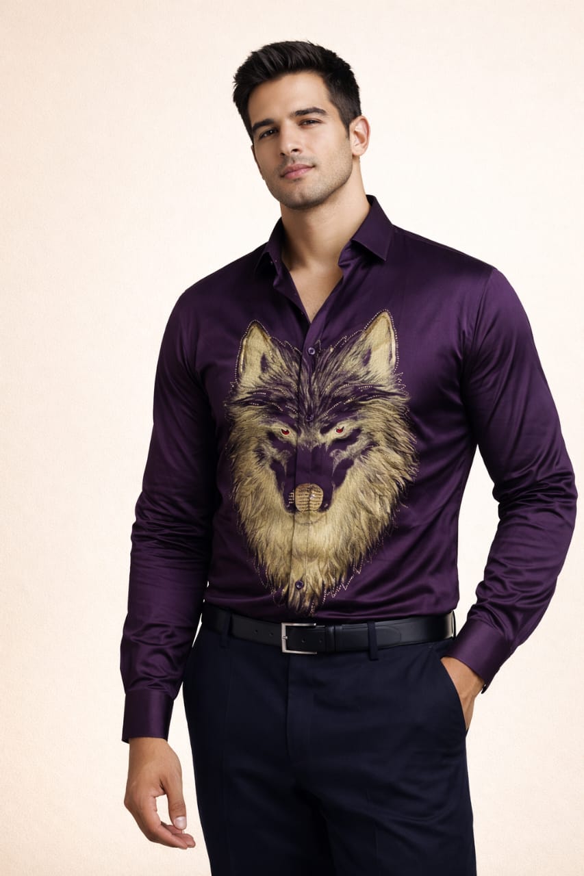 Full sleeve print shirt