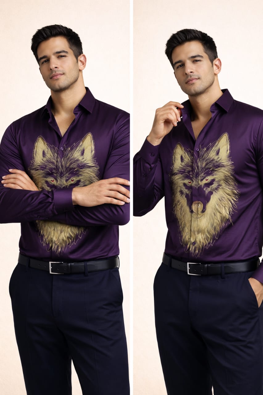 Full sleeve print shirt