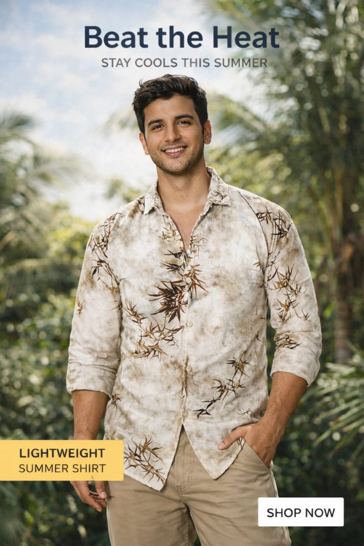 Full sleeve drop shoulder shirt