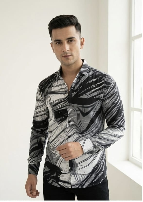 Full sleeve drop shoulder shirt