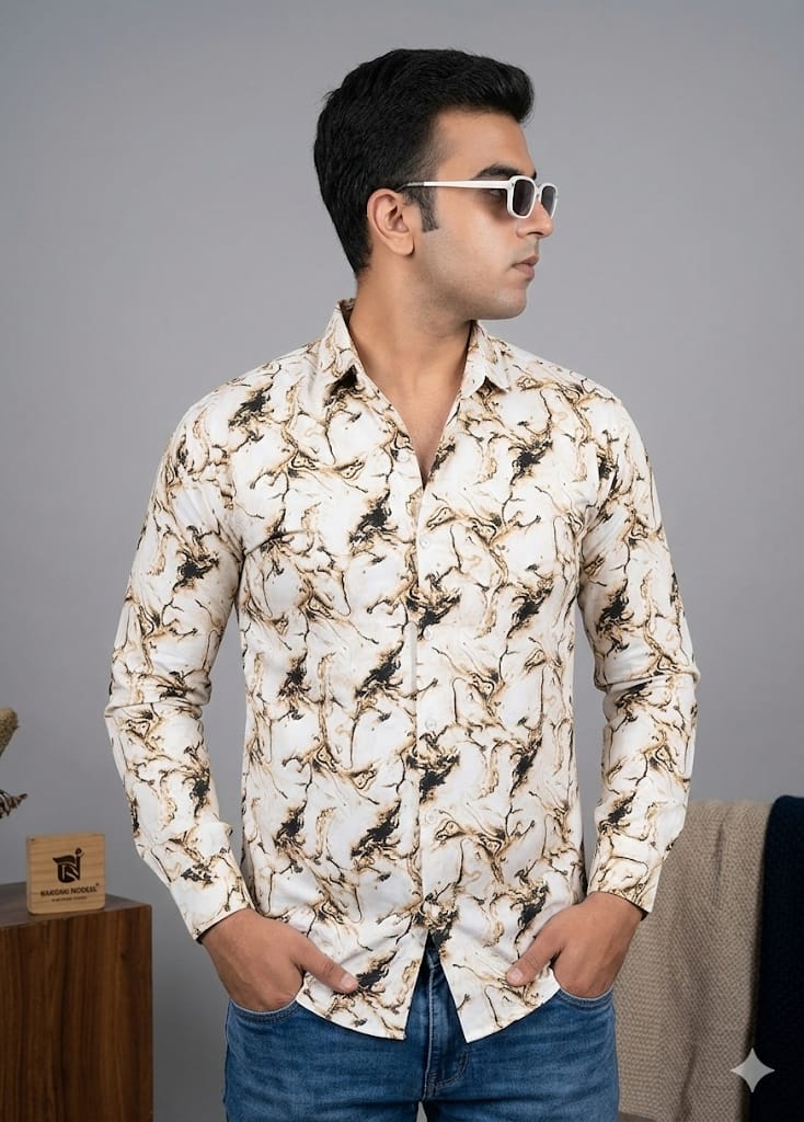 Full sleeve drop shoulder shirt