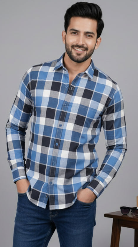 Full sleeve check shirt