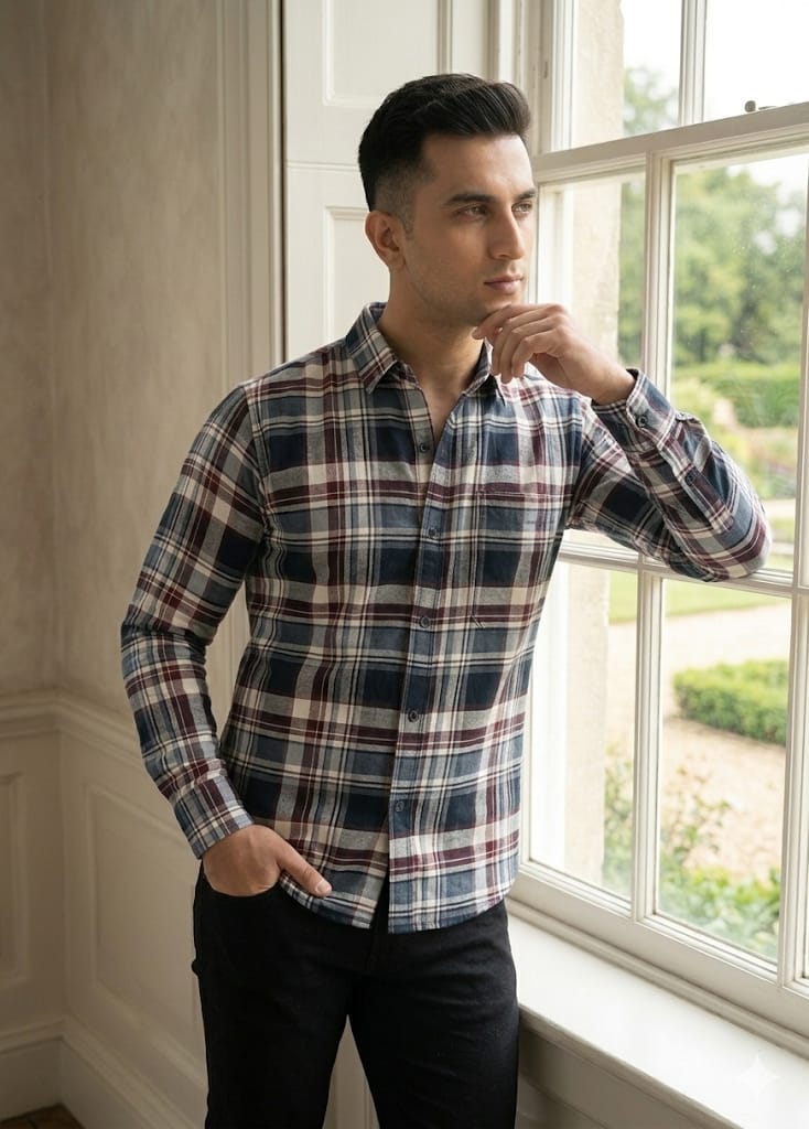 Full sleeve check shirt