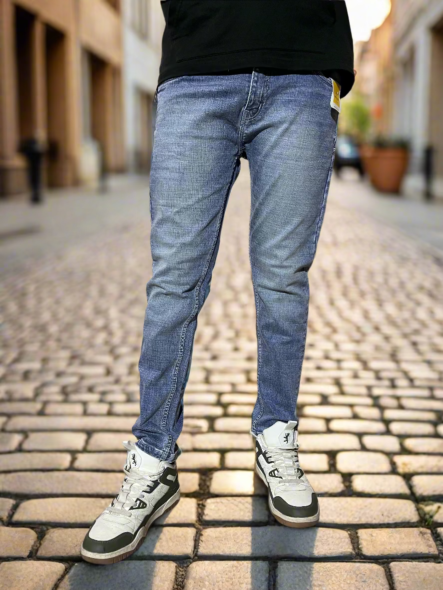 Light white and blue jeans