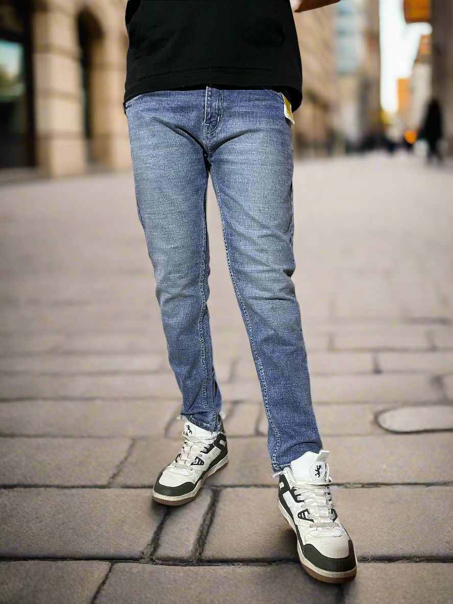 Light white and blue jeans