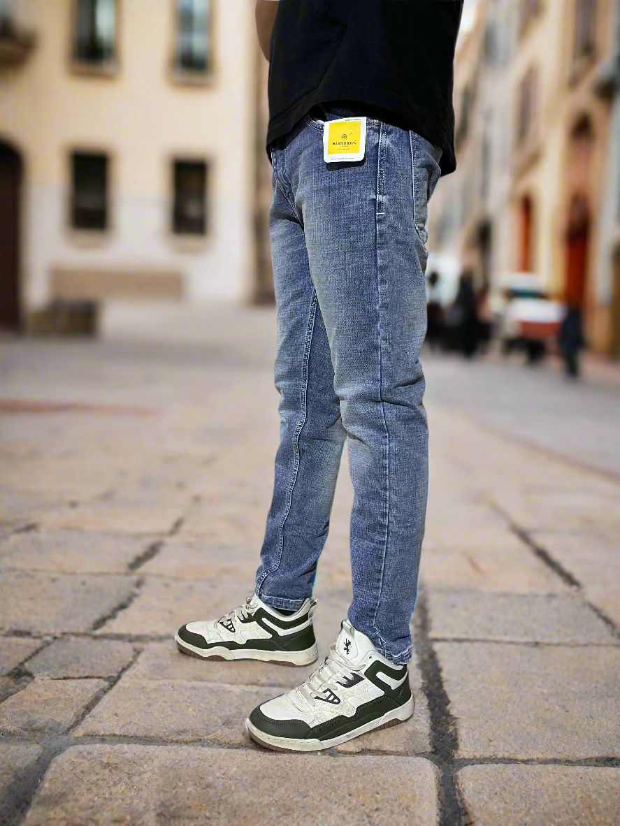 Light white and blue jeans
