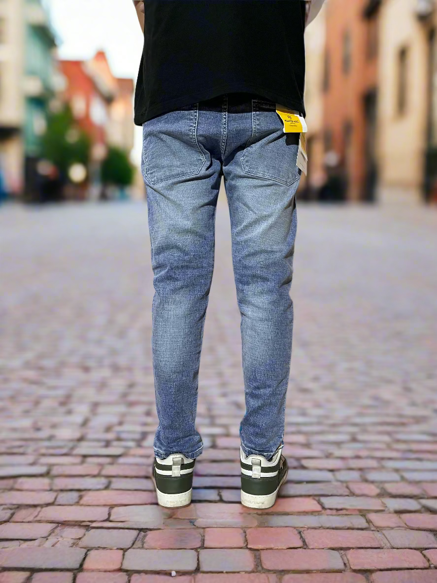 Light white and blue jeans