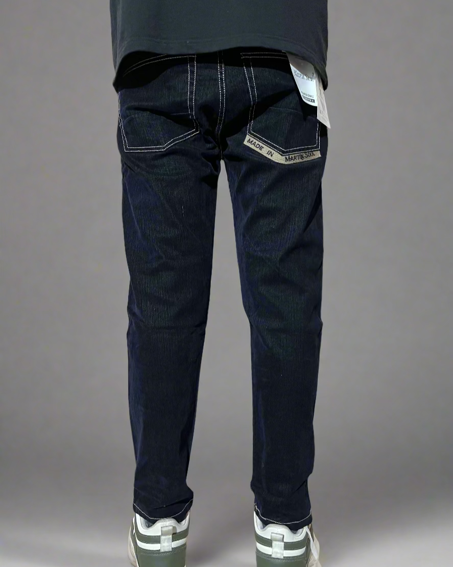 Corduroy look jeans