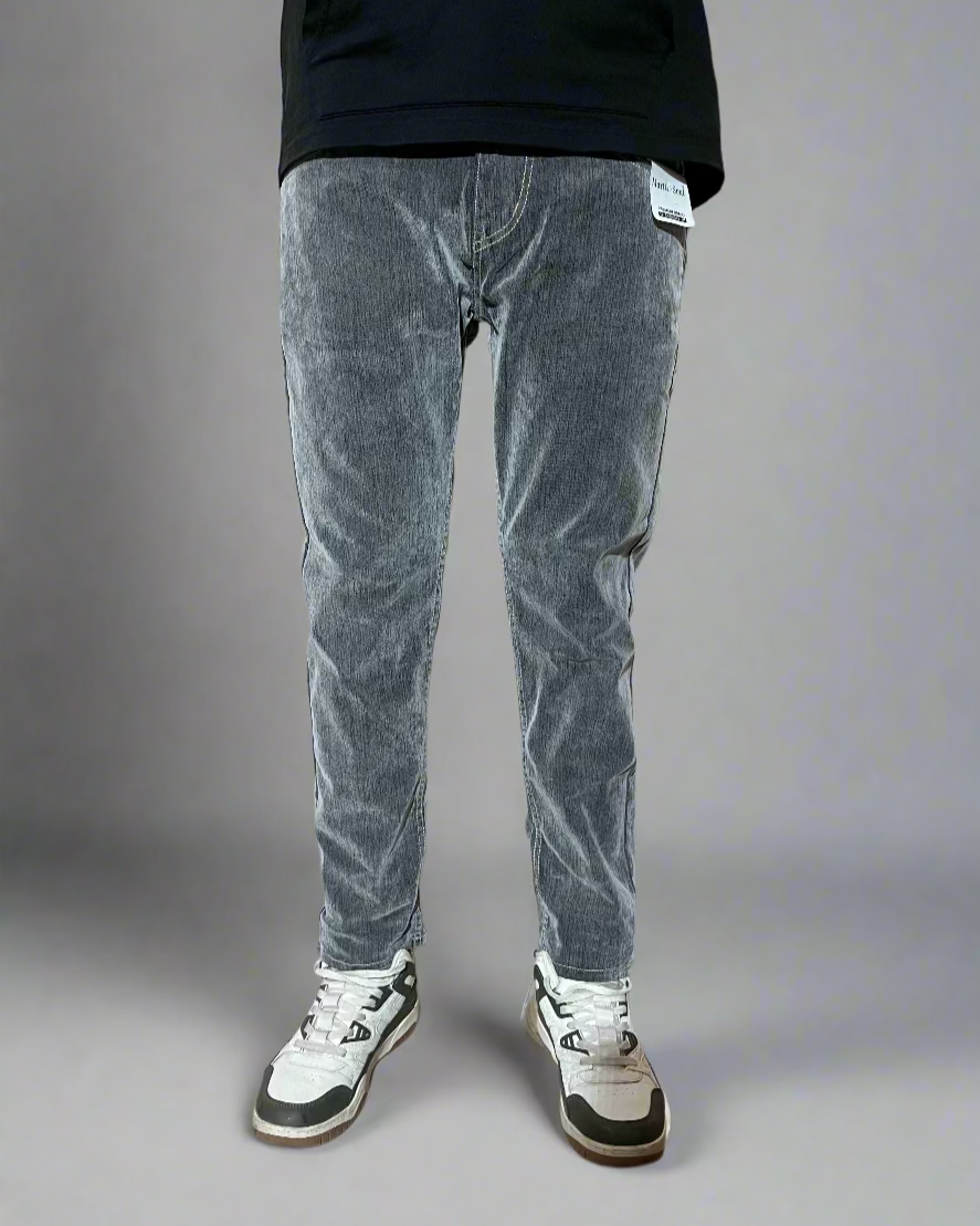 Corduroy look jeans