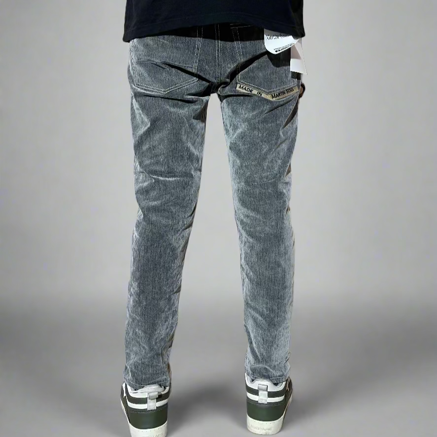Corduroy look jeans