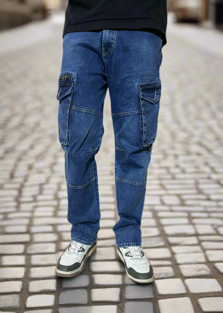 Blue colour straight jeans