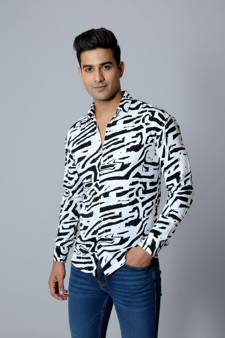 Full sleeve drop shoulder shirt