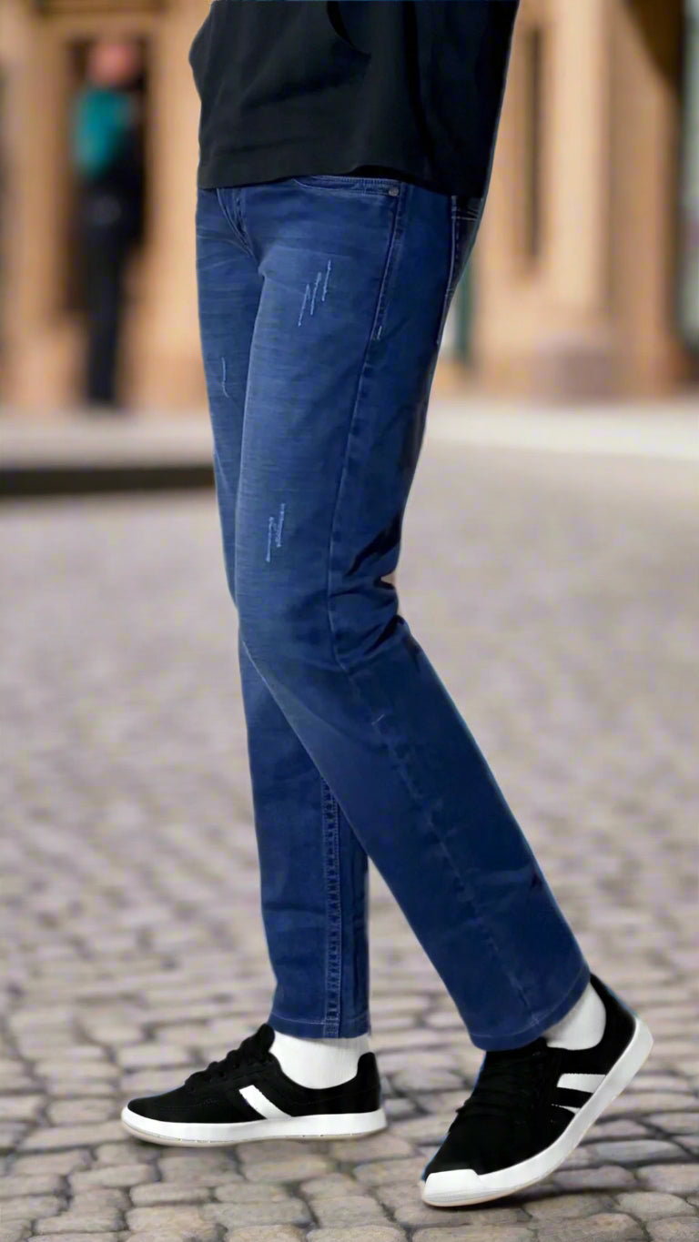 Dark blue jeans