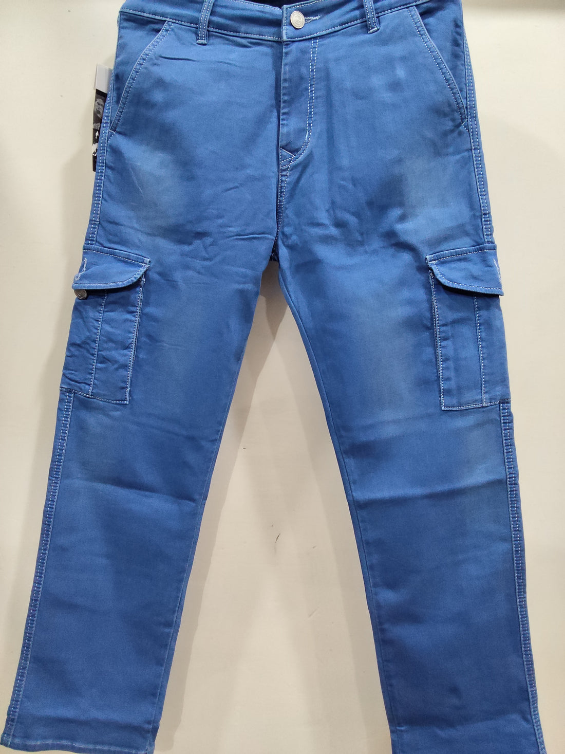 Sky blue colour straight jeans