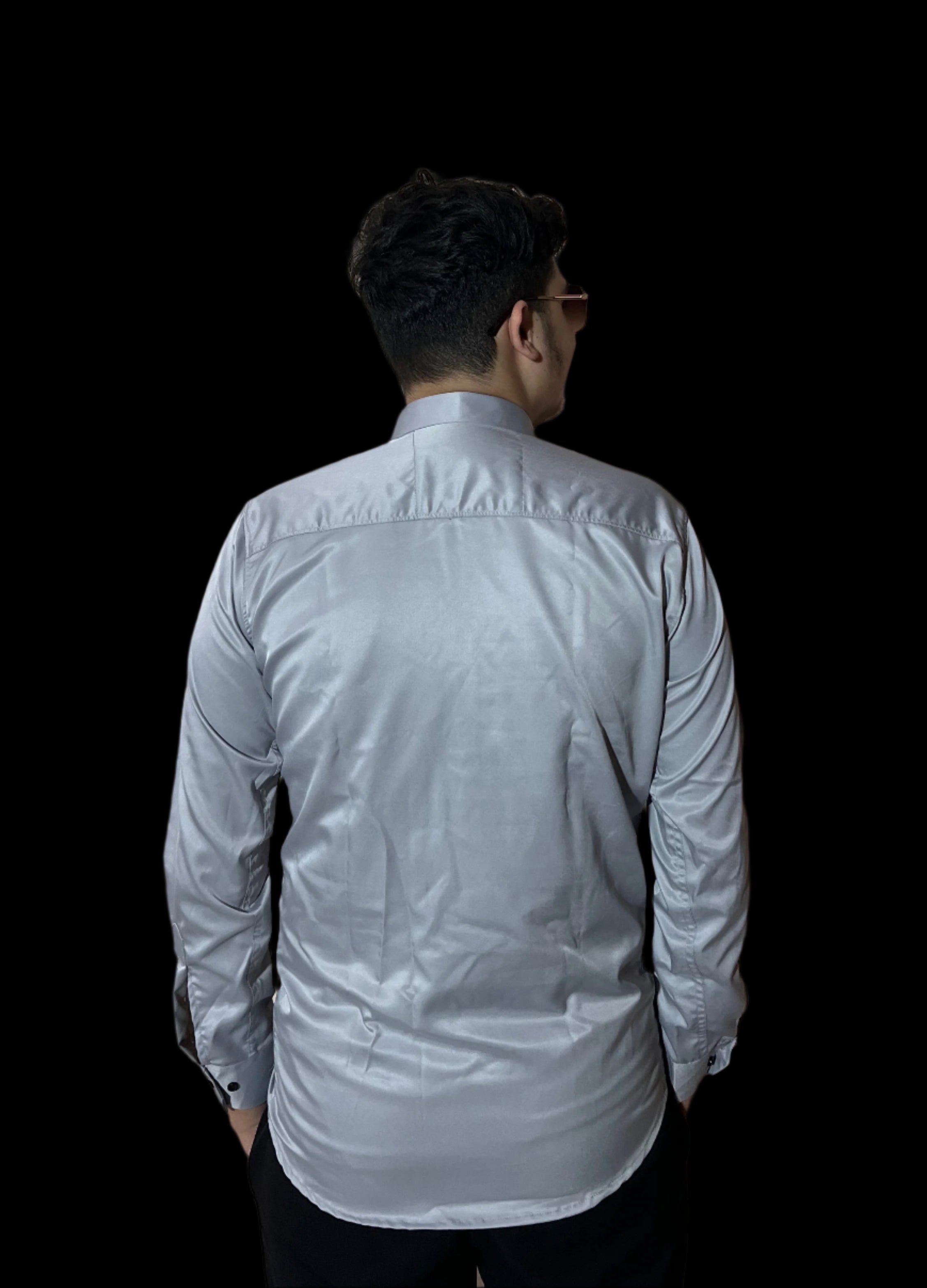 Full sleeve light grey shirt