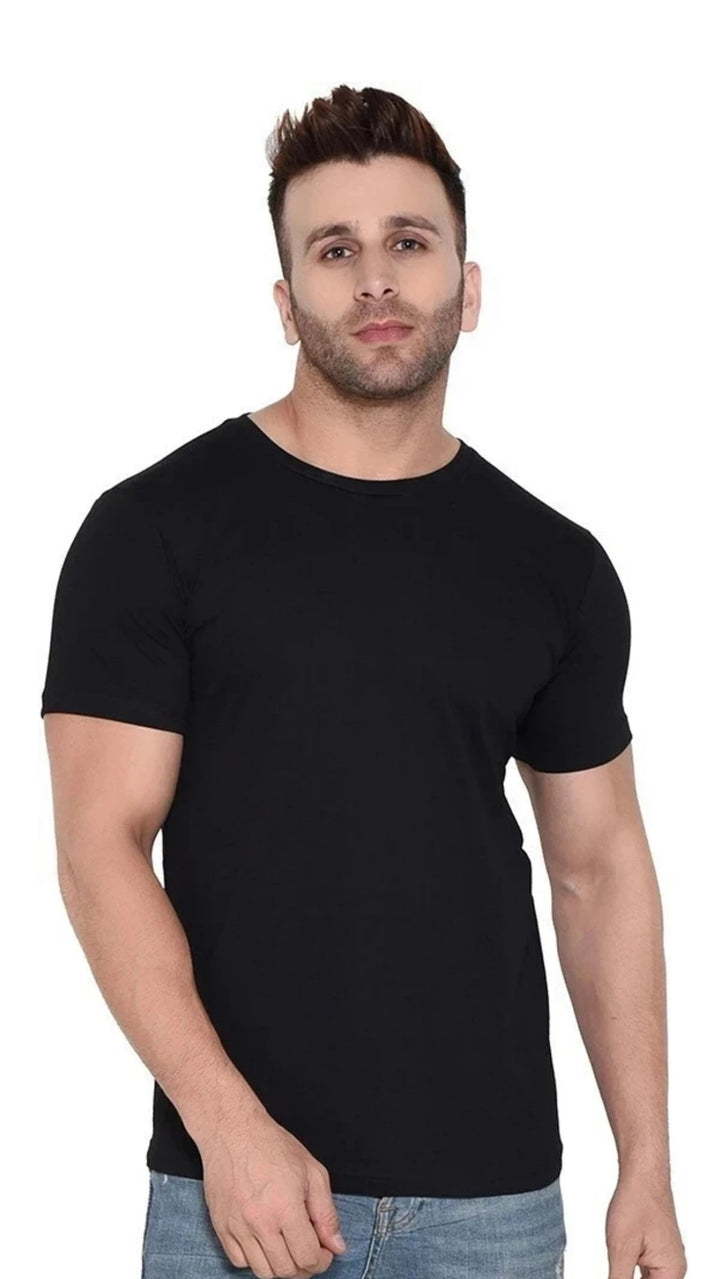 Plain black t shirt